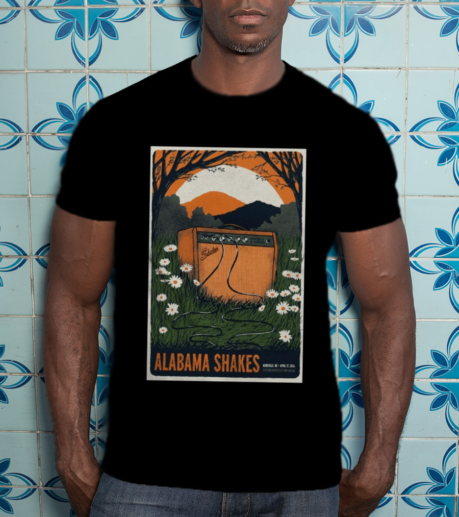 Alabama Shakes Asheville NC April 17 2026 Daisy Amp T-Shirt