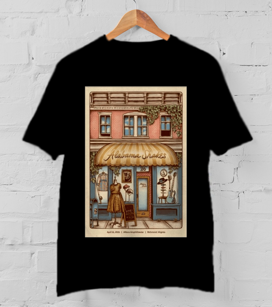 Alabama Shakes Live April 16 2026 Allianz Amphitheater Richmond Virginia T-Shirt