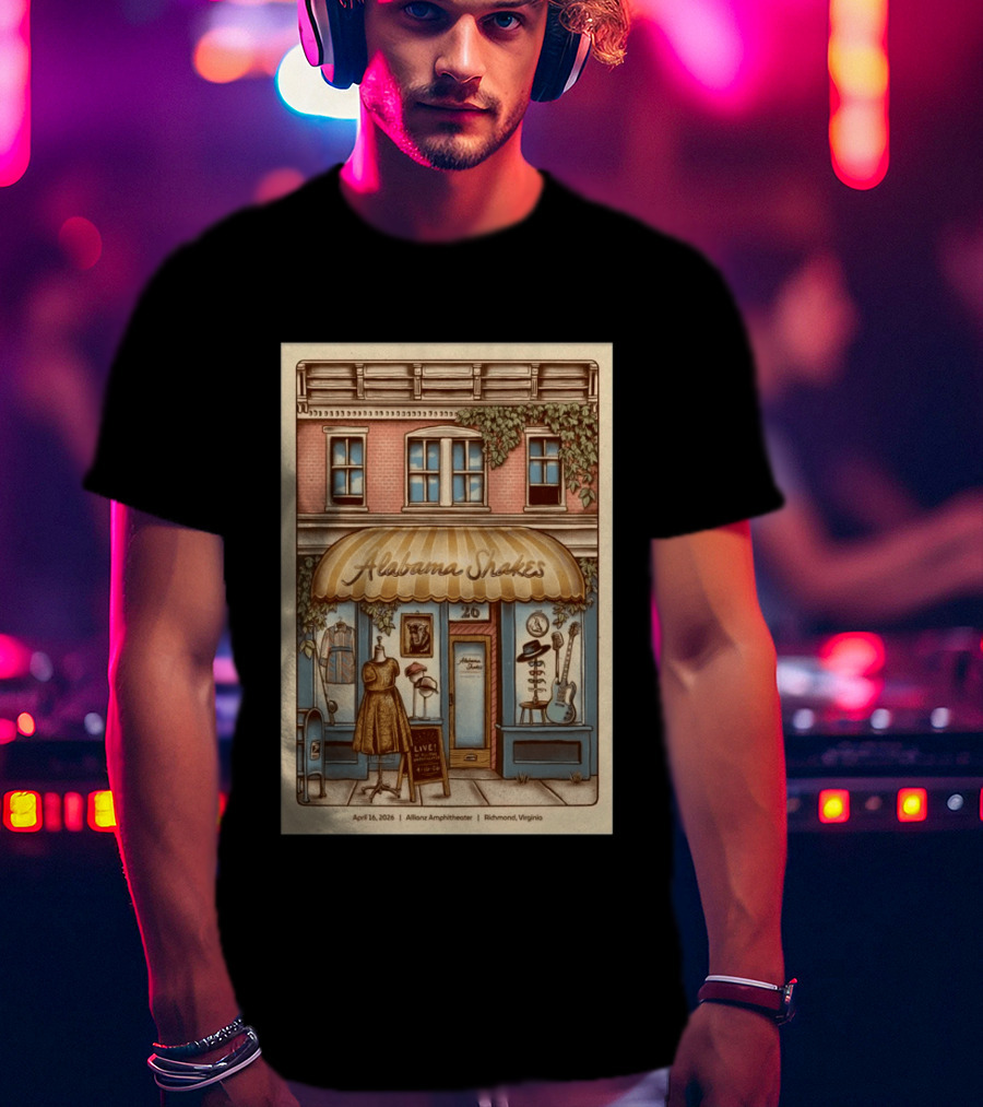Alabama Shakes Live April 16 2026 Allianz Amphitheater Richmond Virginia T-Shirt