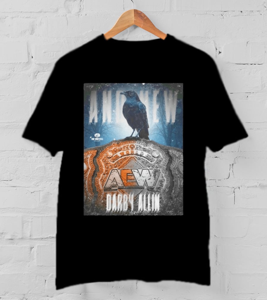 And New AEW World Darby Allin Championship Belt Raven T-Shirt