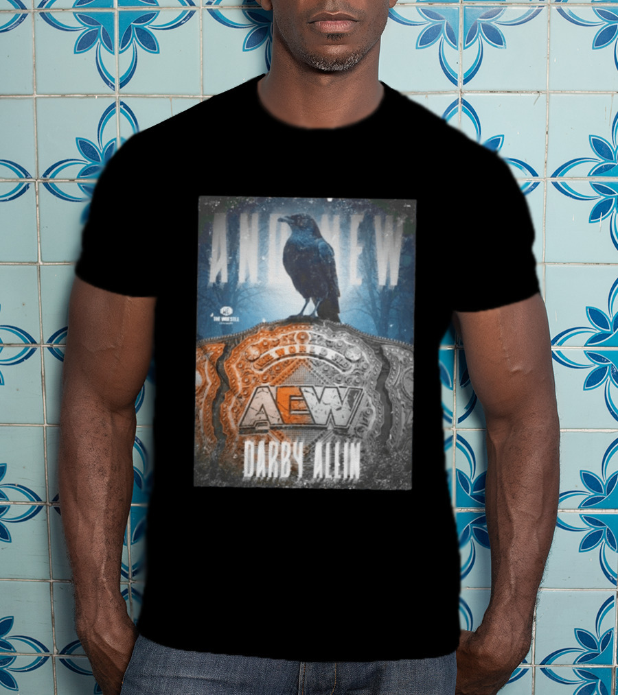 And New AEW World Darby Allin Championship Belt Raven T-Shirt