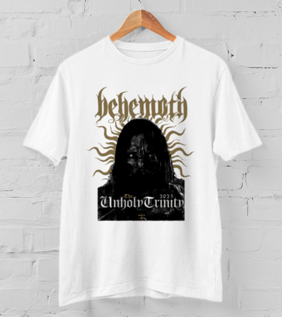Behemoth The Unholy Trinity Sunburst Symbol Dark T-Shirt