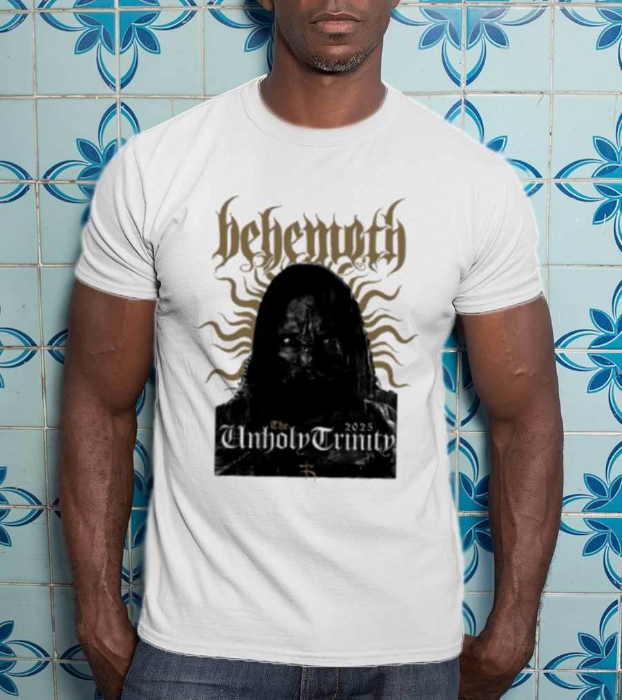 Behemoth The Unholy Trinity Sunburst Symbol Dark T-Shirt