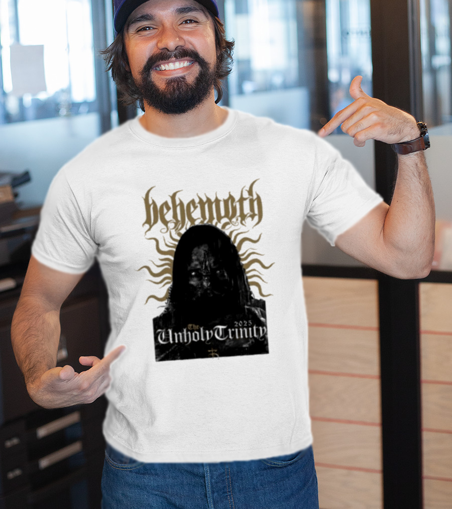 Behemoth The Unholy Trinity Sunburst Symbol Dark T-Shirt