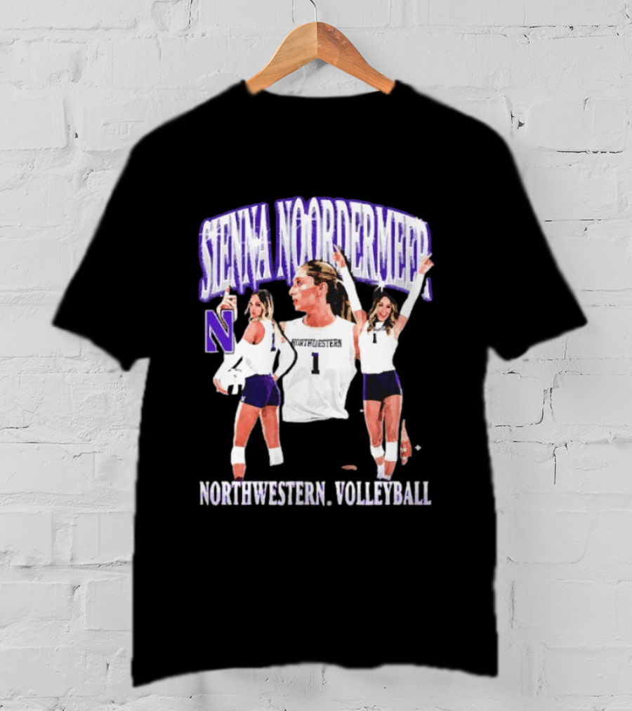 Sienna Noordermeer Northwestern Volleyball Player N Wildcats Sports Team T-Shirt