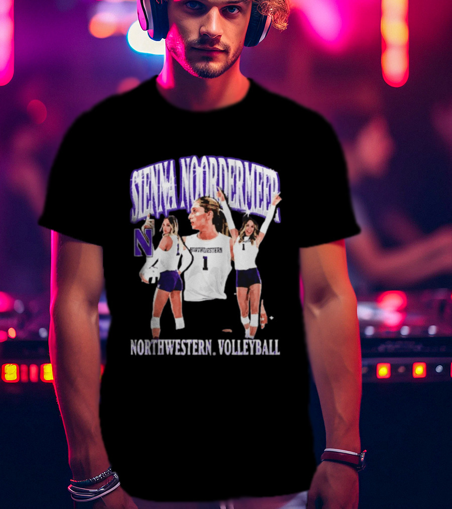 Sienna Noordermeer Northwestern Volleyball Player N Wildcats Sports Team T-Shirt