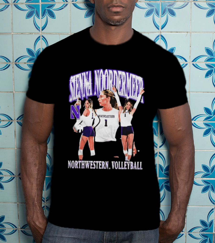 Sienna Noordermeer Northwestern Volleyball Player N Wildcats Sports Team T-Shirt