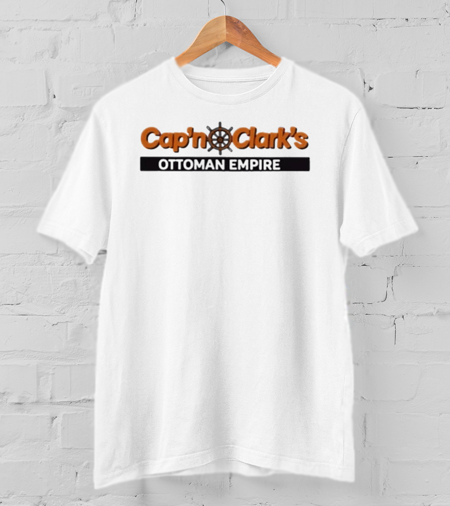 Chiwtel Ejiofor Cap'n Clark's Ottoman Empire Wheel Steering T-Shirt
