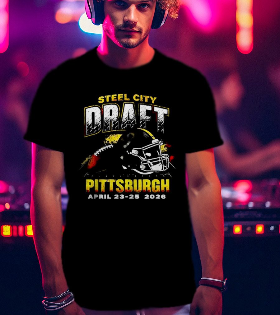 Steel City Draft Pittsburgh April 23 26 2026 Helmet T-Shirt