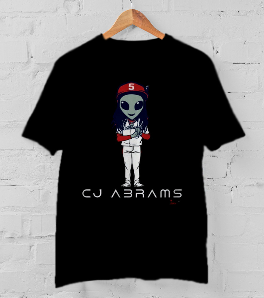 CJ Abrams Alien Baseball Character With Number 5 T-Shirt