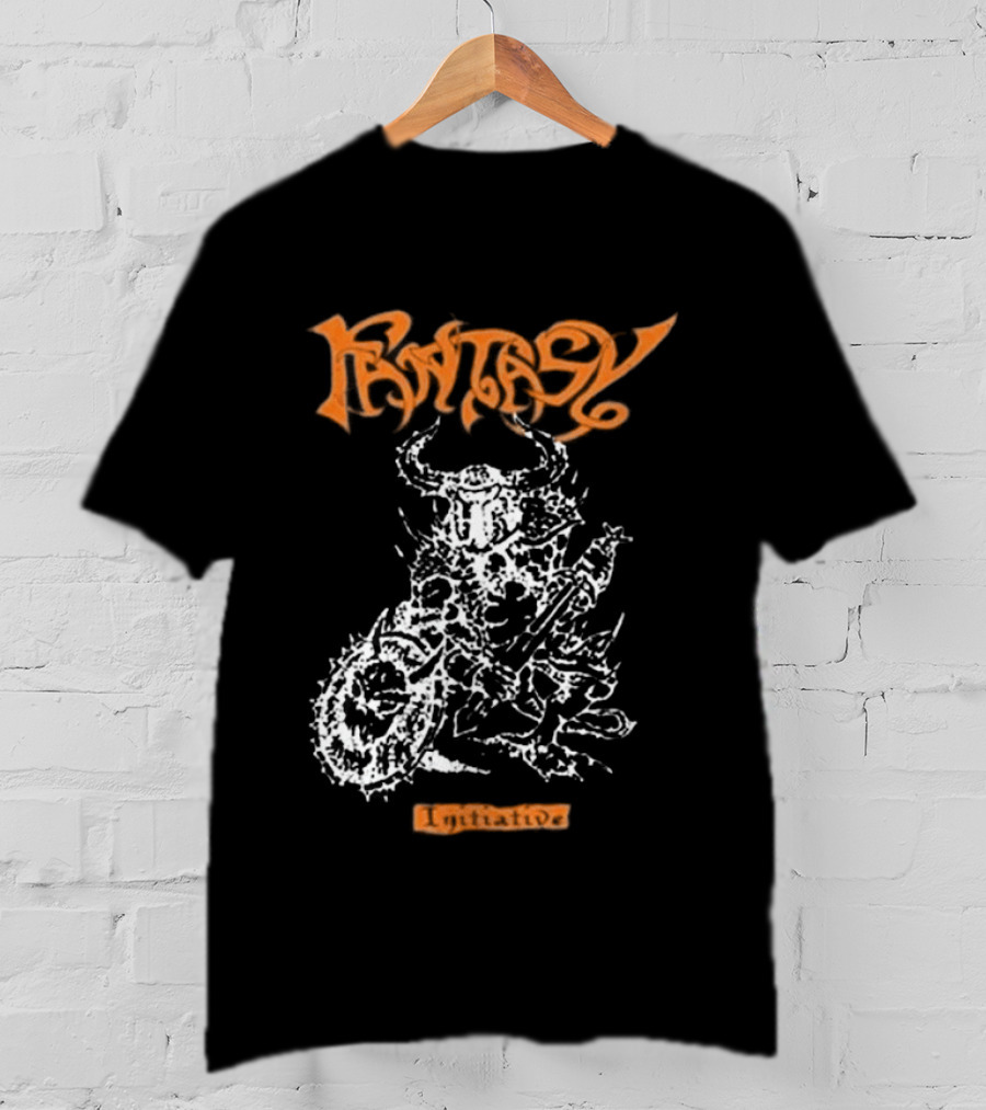 Fantasy Initiative Tormentor Orange Warrior With Spiked Club T-Shirt