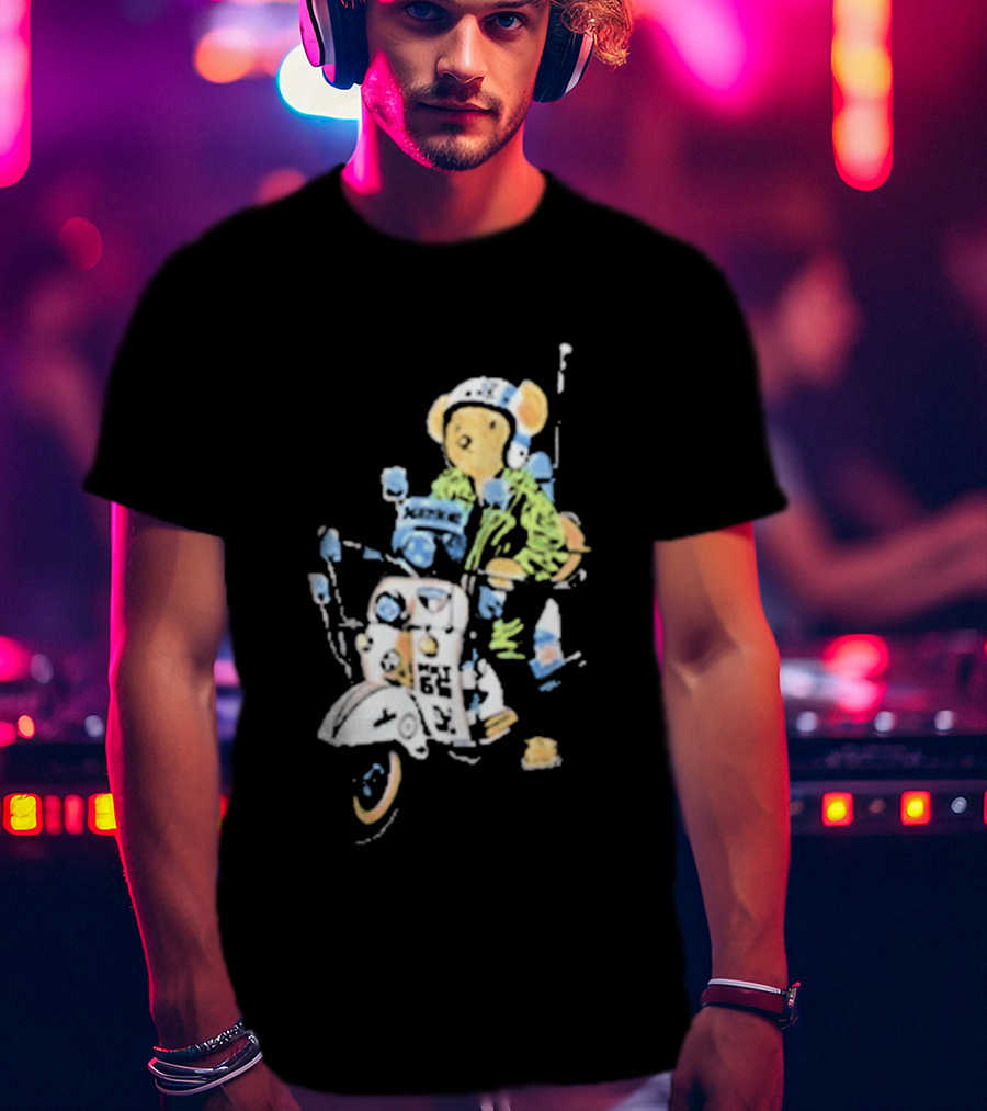 The Who X Market Studios Mod Bear Scooter T-Shirt