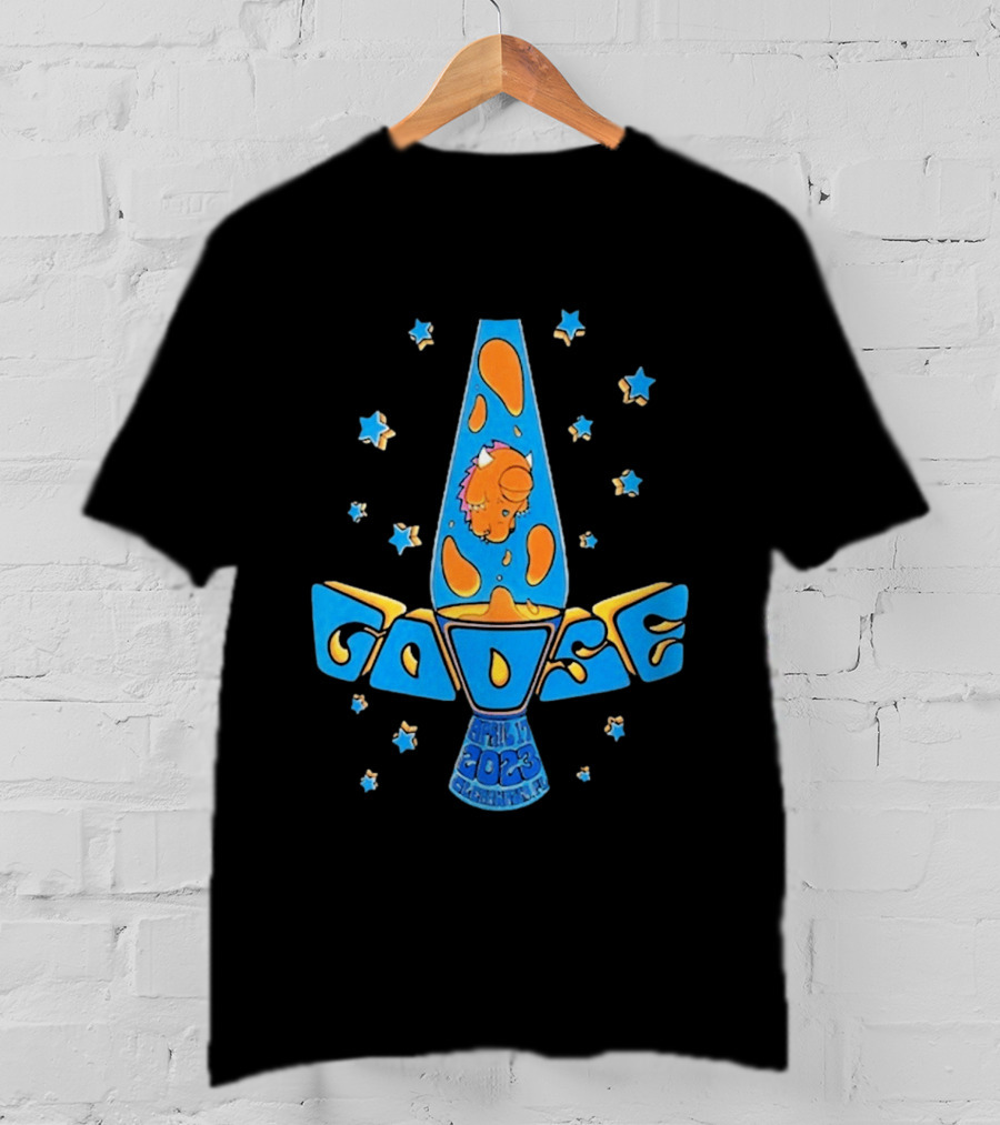 Goose April 17 2023 Lava Lamp Stars Clearwater FL BayCare Sound Show T-Shirt