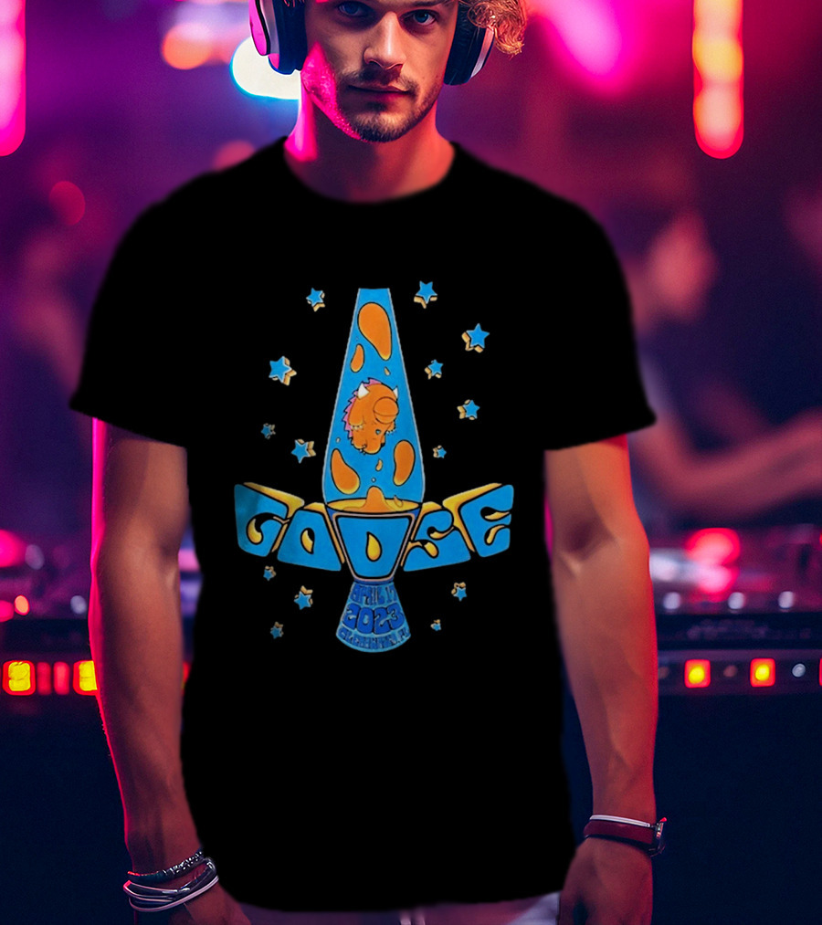 Goose April 17 2023 Lava Lamp Stars Clearwater FL BayCare Sound Show T-Shirt