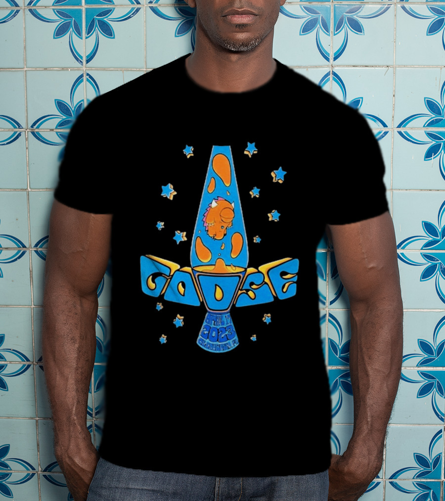 Goose April 17 2023 Lava Lamp Stars Clearwater FL BayCare Sound Show T-Shirt