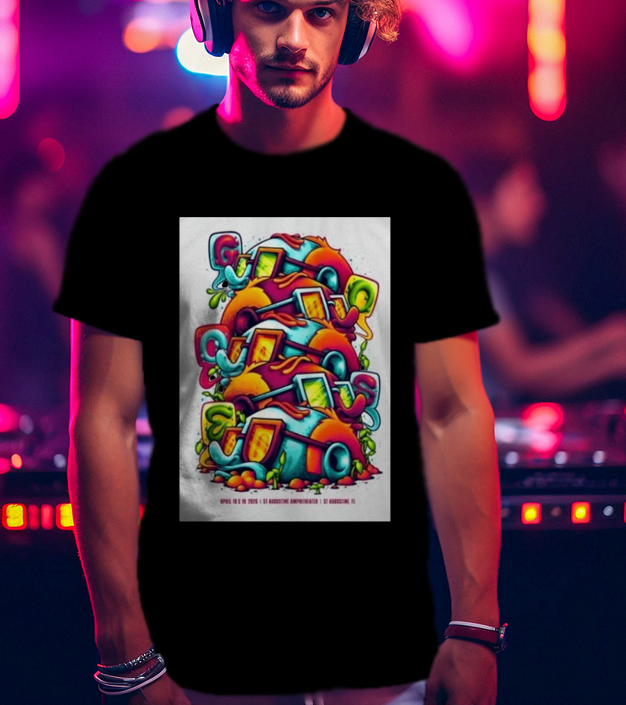 Goose April 18 19 2026 St Augustine Amphitheatre Vibrant Colorful T-Shirt