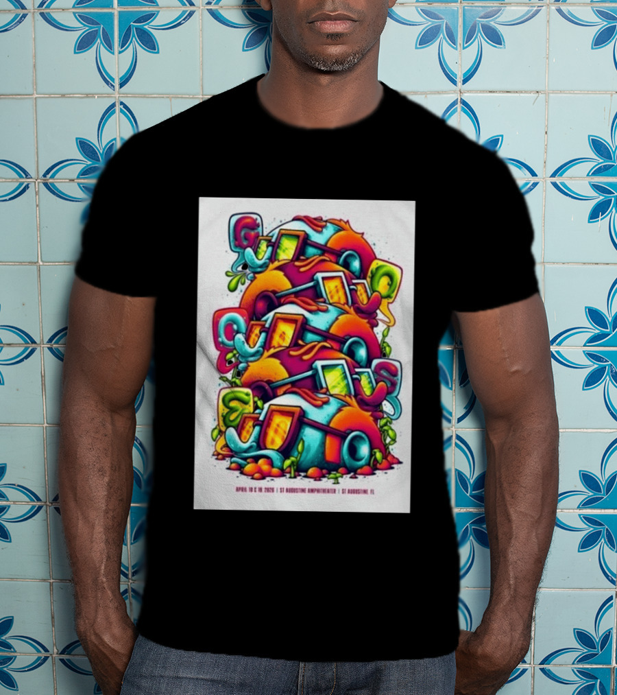 Goose April 18 19 2026 St Augustine Amphitheatre Vibrant Colorful T-Shirt