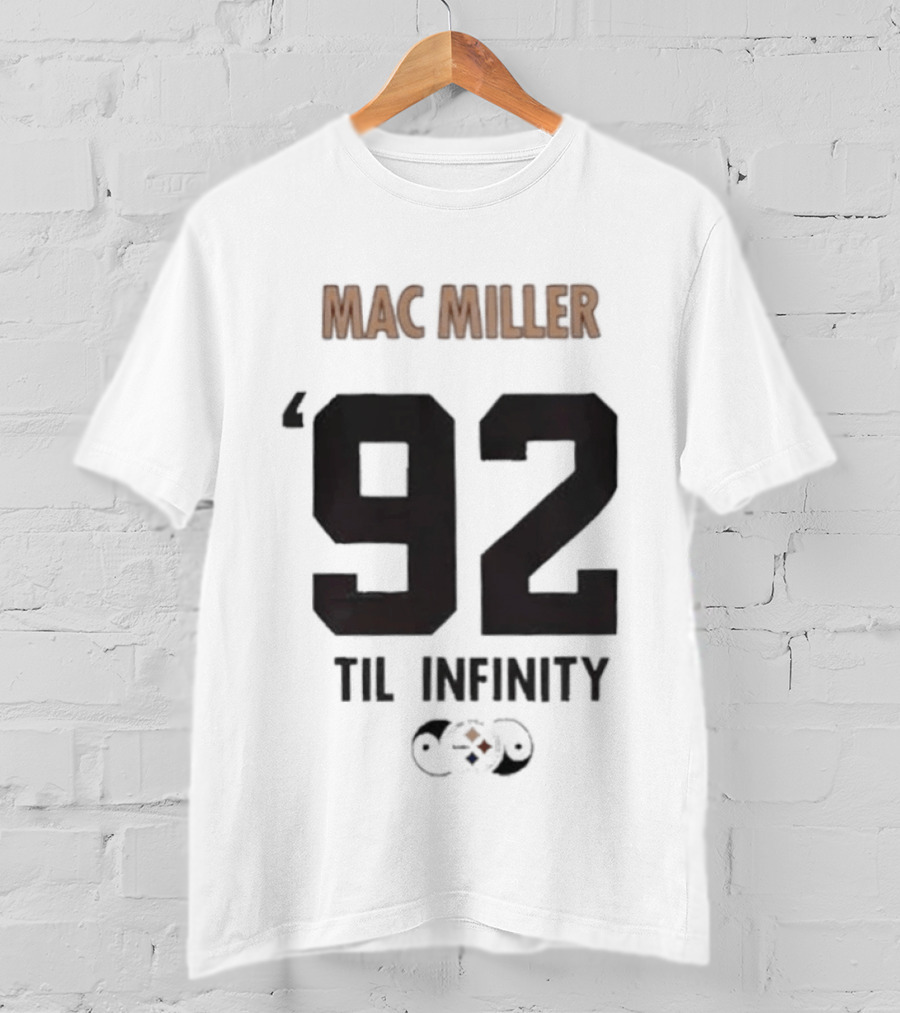 Pittsburgh Steelers Mitchell Ness Mac Miller 92 Til Infinity T-Shirt
