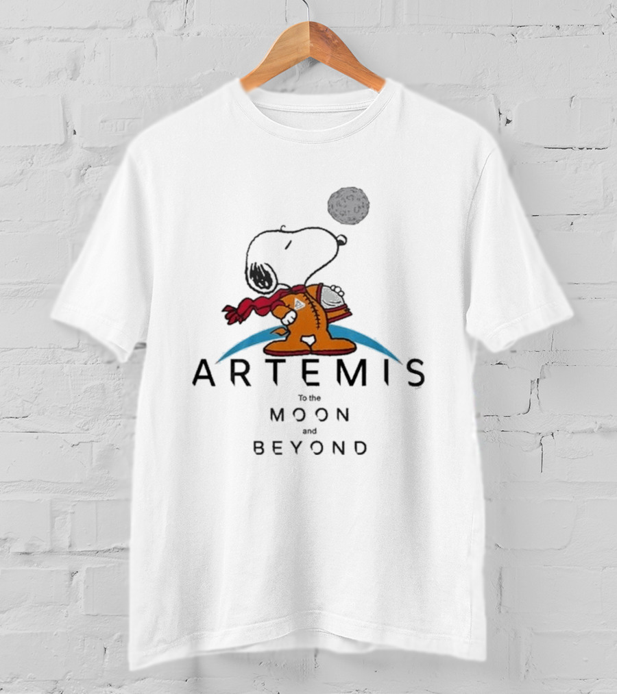 Snoopy Artemis To The Moon And Beyond 2026 T-Shirt