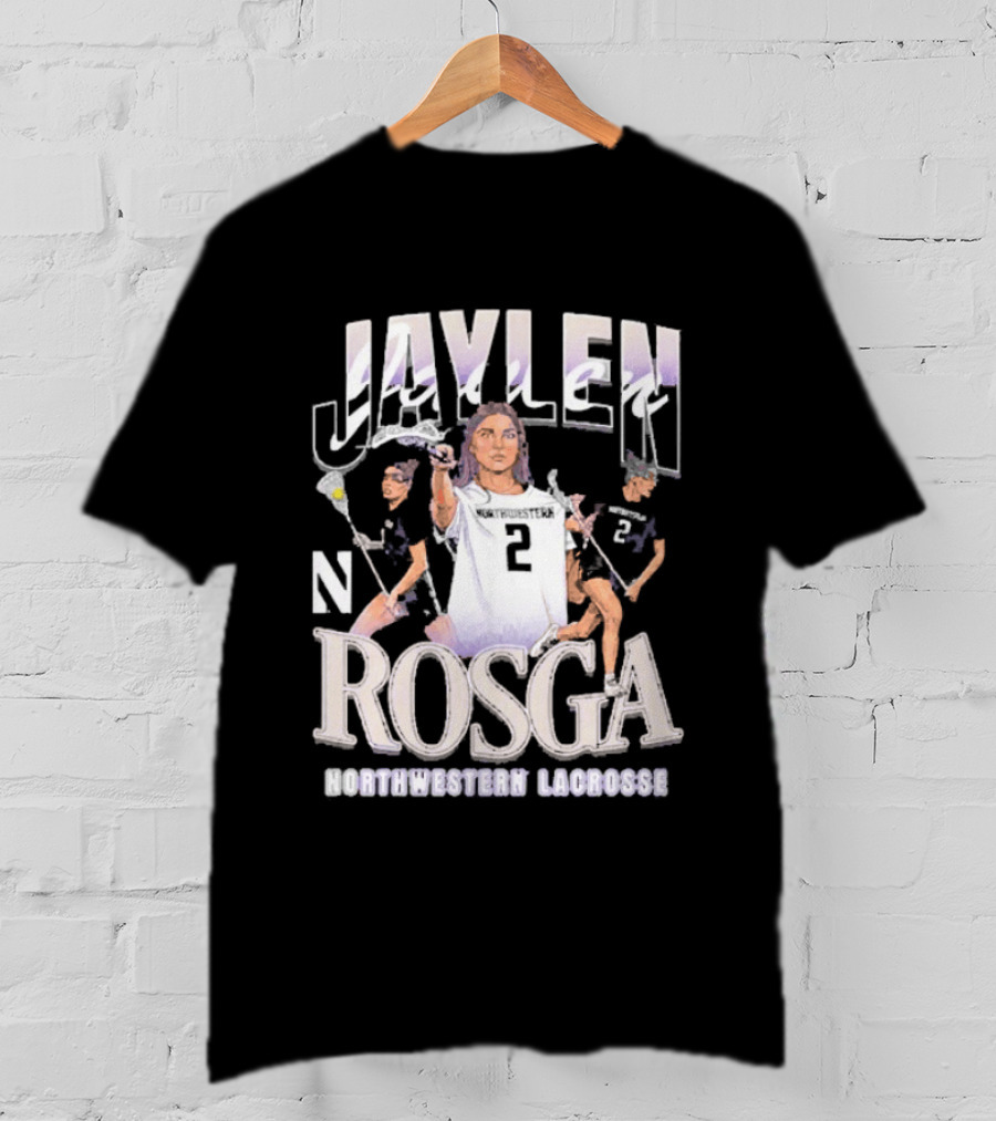 Jaylen Rosga Northwestern Lacrosse Player No. 2 T-Shirt