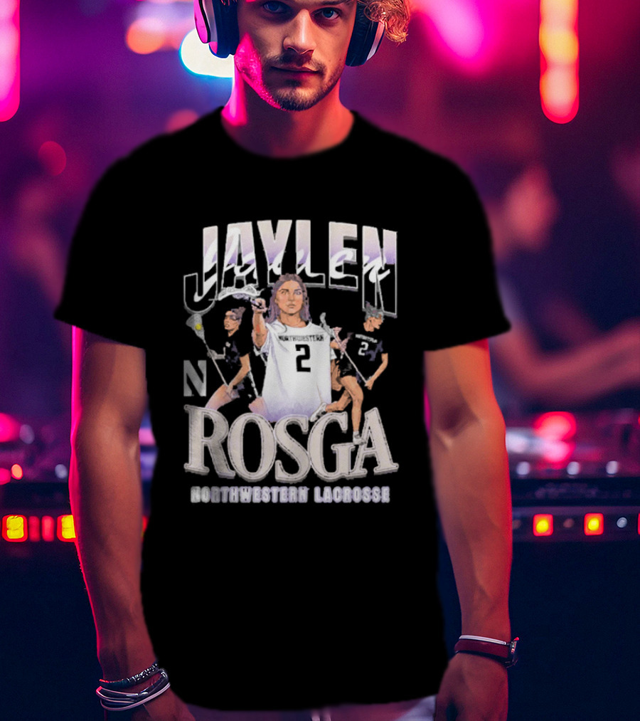 Jaylen Rosga Northwestern Lacrosse Player No. 2 T-Shirt