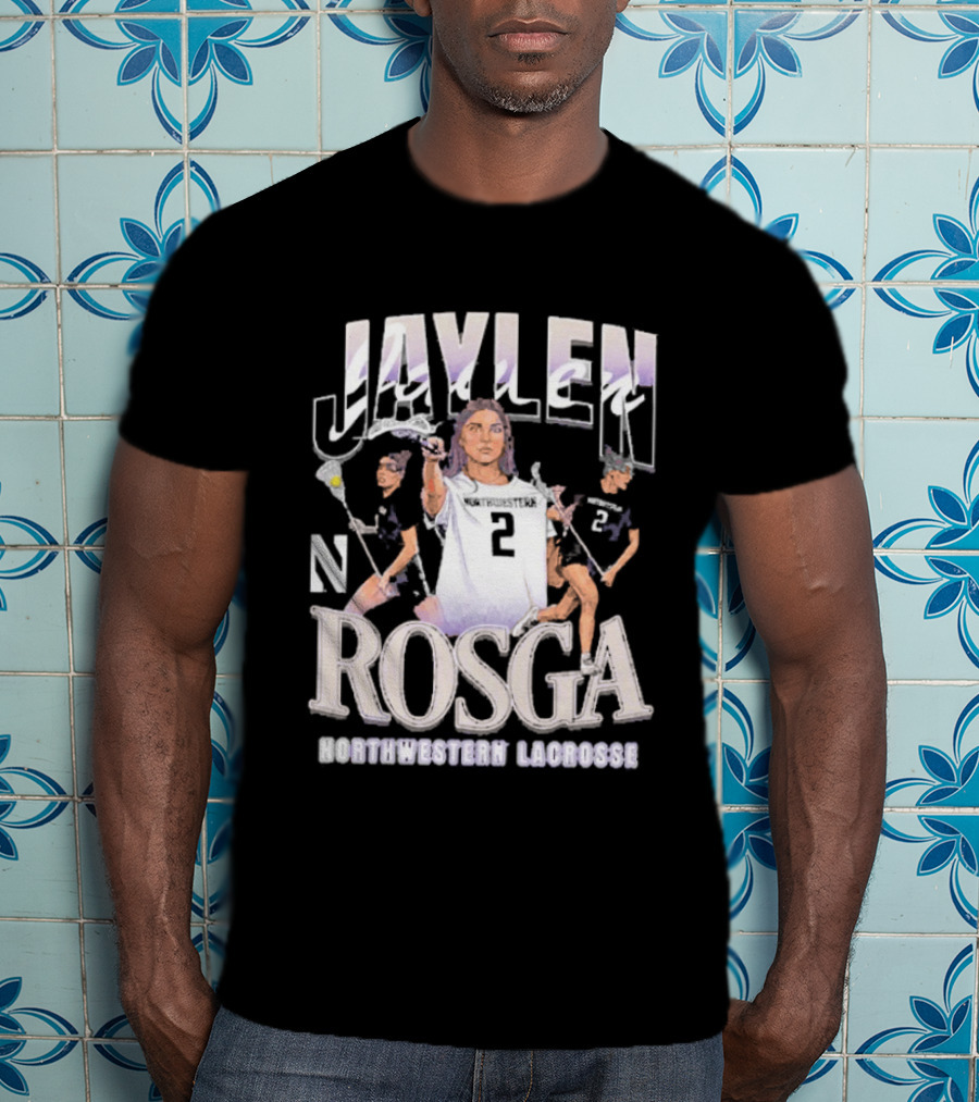 Jaylen Rosga Northwestern Lacrosse Player No. 2 T-Shirt