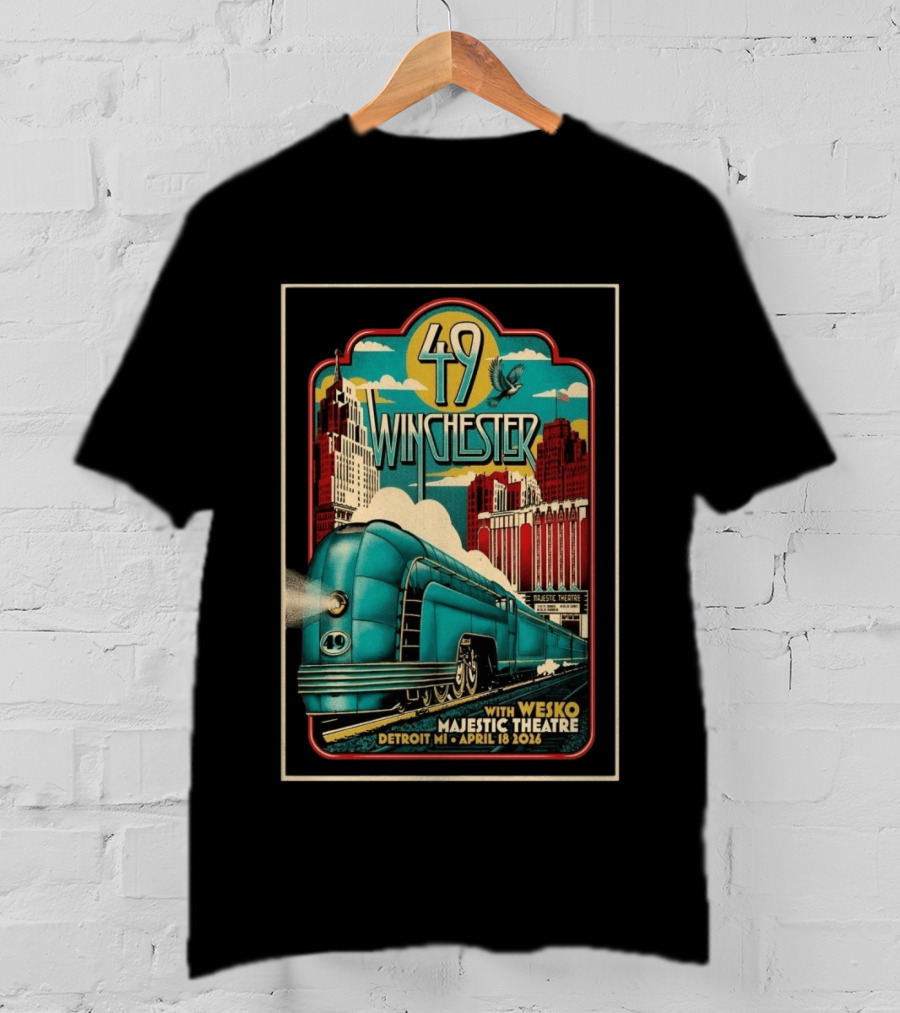 49 Winchester Majestic Theatre Detroit MI April 18 2026 Wesko T-Shirt