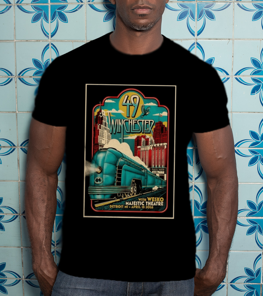49 Winchester Majestic Theatre Detroit MI April 18 2026 Wesko T-Shirt