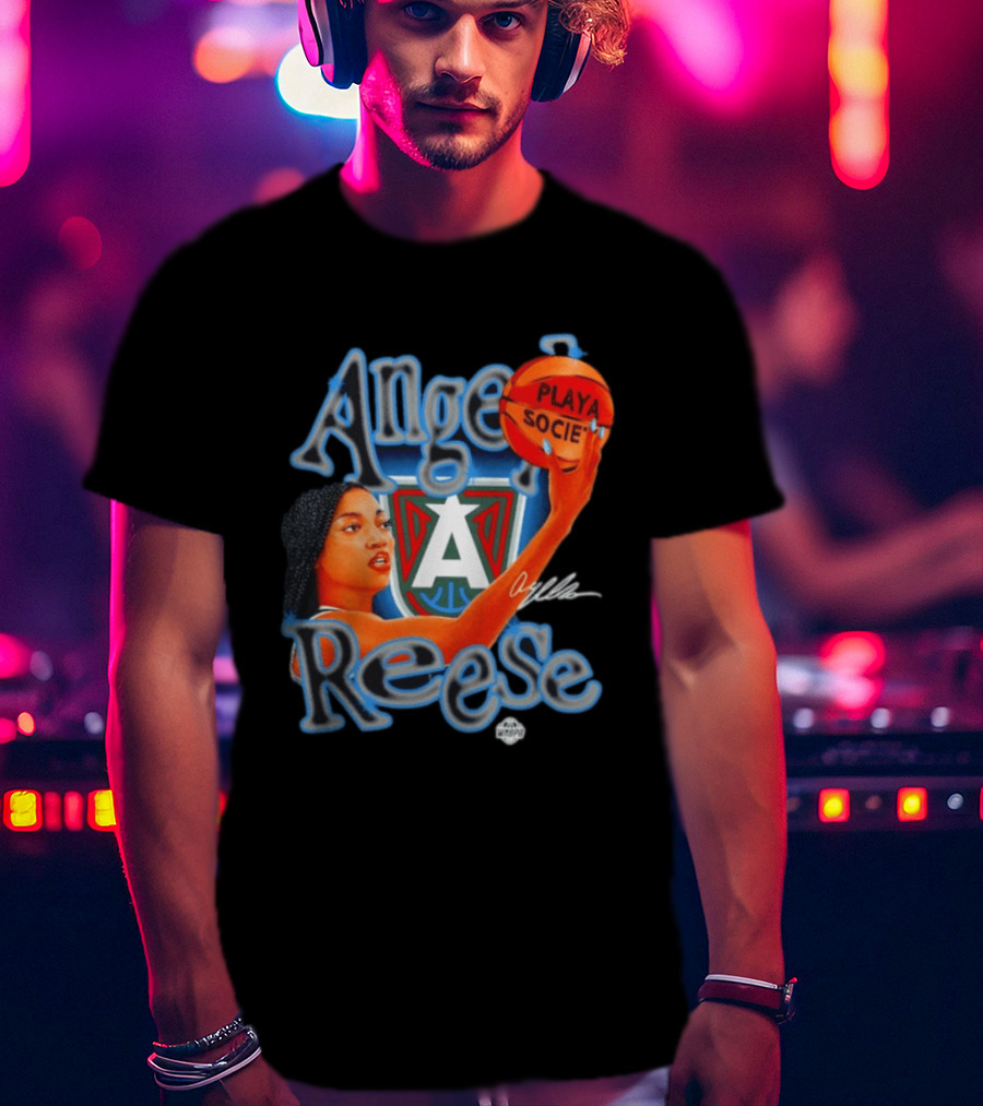 Angel Reese Atlanta Dream Playasocié WNBA T-Shirt