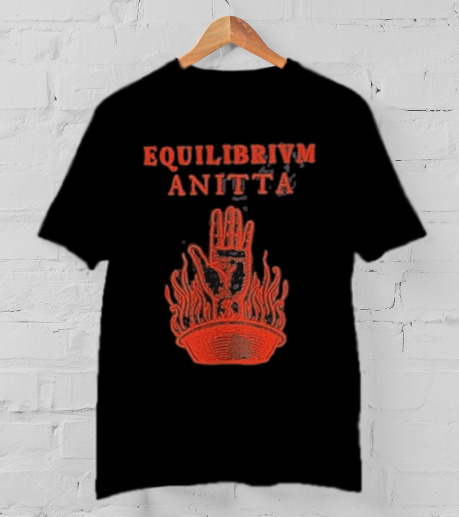 Equilibrivm Anitta Hand With Flames T-Shirt