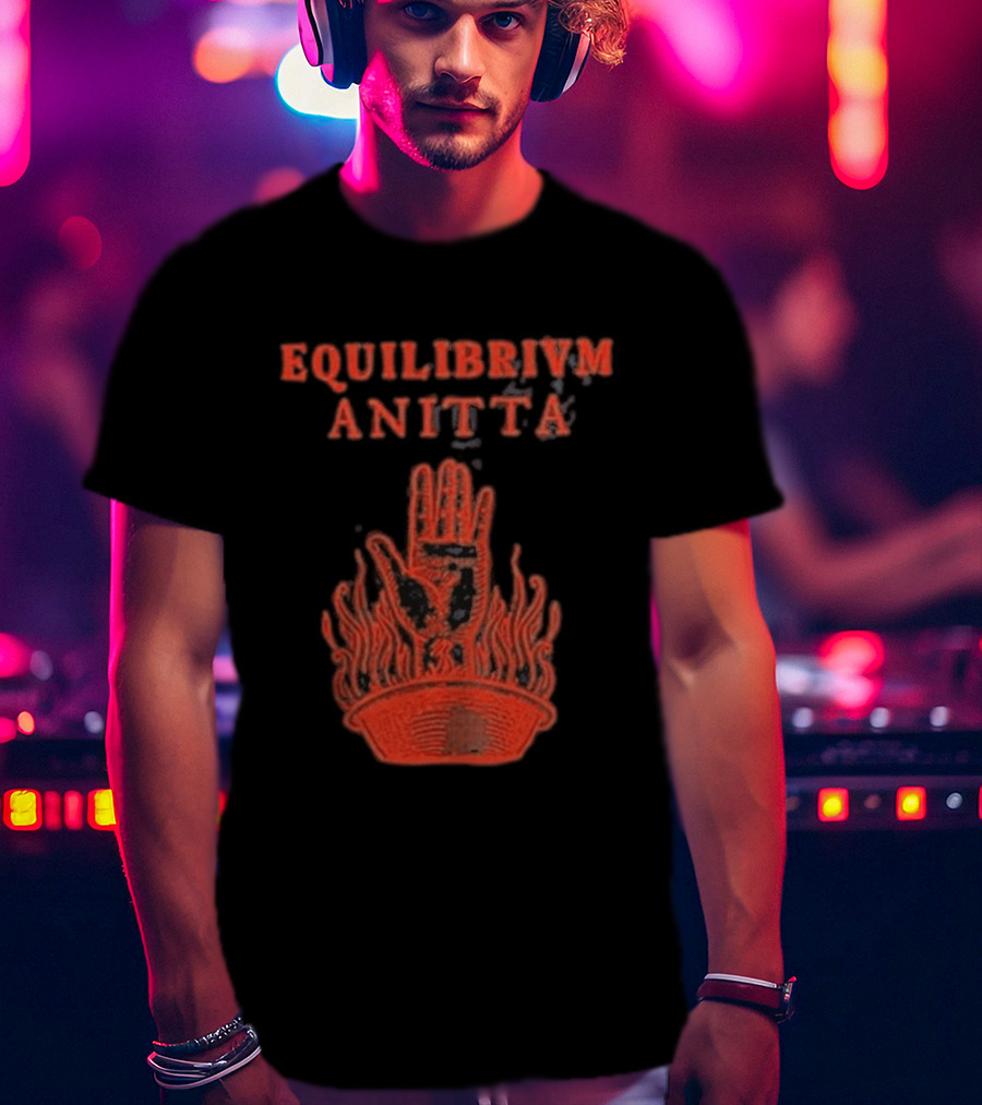 Equilibrivm Anitta Hand With Flames T-Shirt