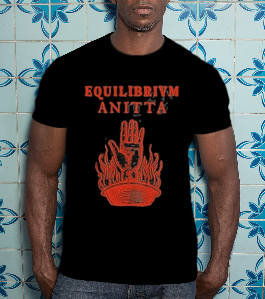 Equilibrivm Anitta Hand With Flames T-Shirt