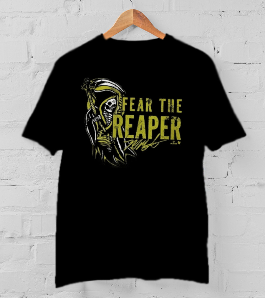 Mason Miller Fear The Reaper Skull Scythe T-Shirt