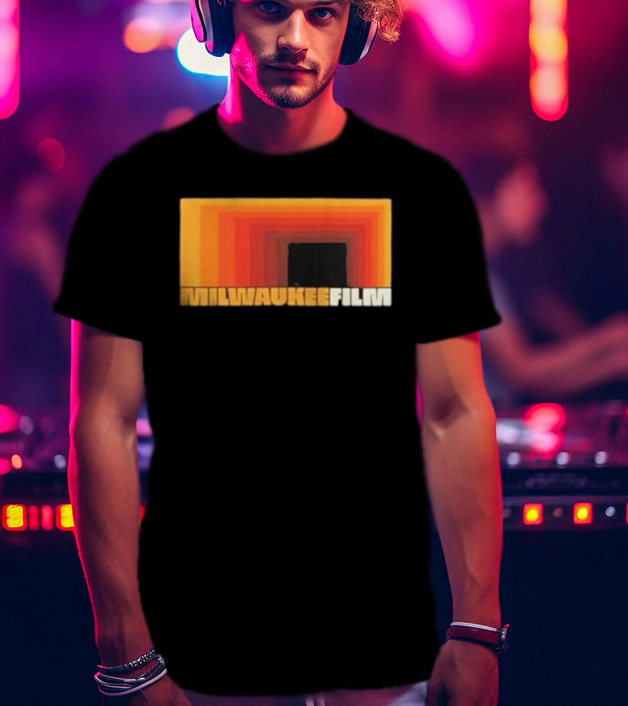 Milwaukee Film Retro Gradient Rectangle T-Shirt