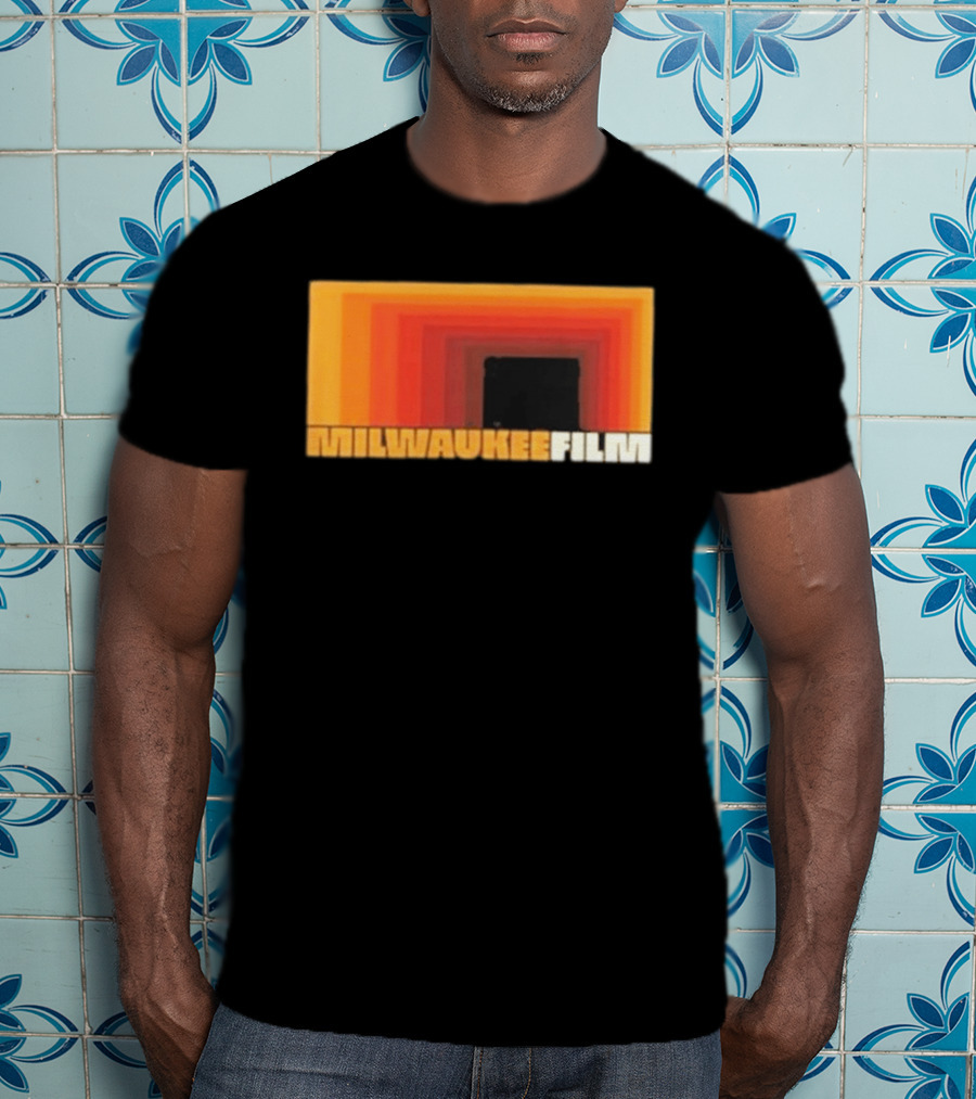 Milwaukee Film Retro Gradient Rectangle T-Shirt