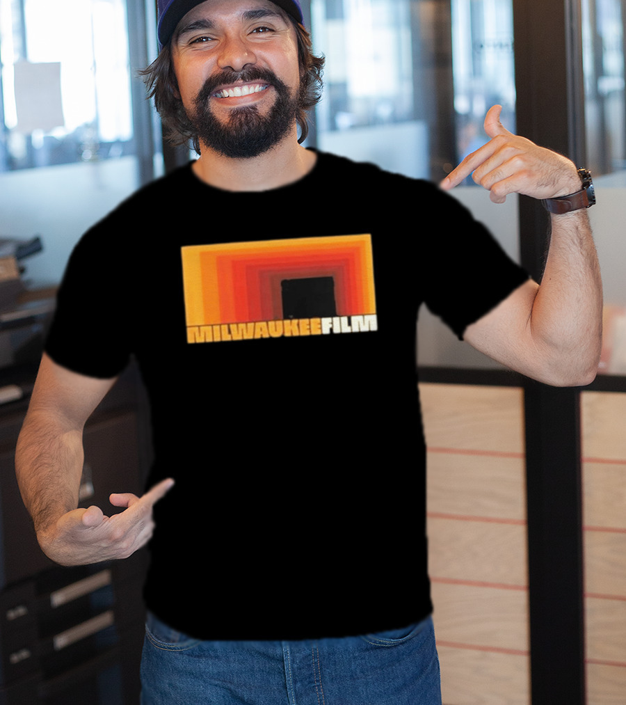 Milwaukee Film Retro Gradient Rectangle T-Shirt