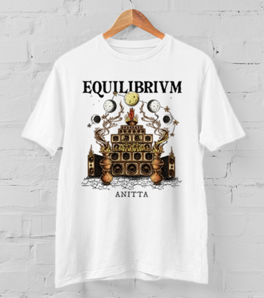 Anitta Equilibrium Moon Speaker Pyramid With Celestial Balance T-Shirt