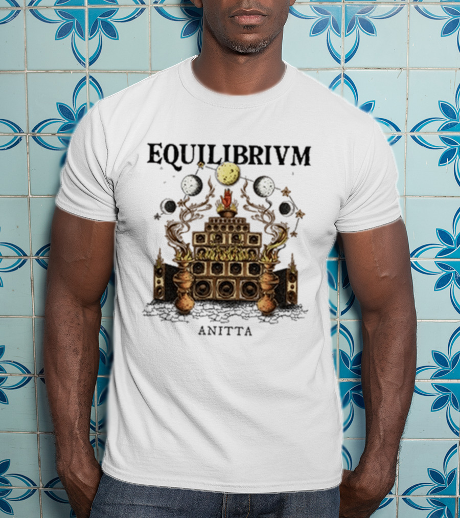 Anitta Equilibrium Moon Speaker Pyramid With Celestial Balance T-Shirt