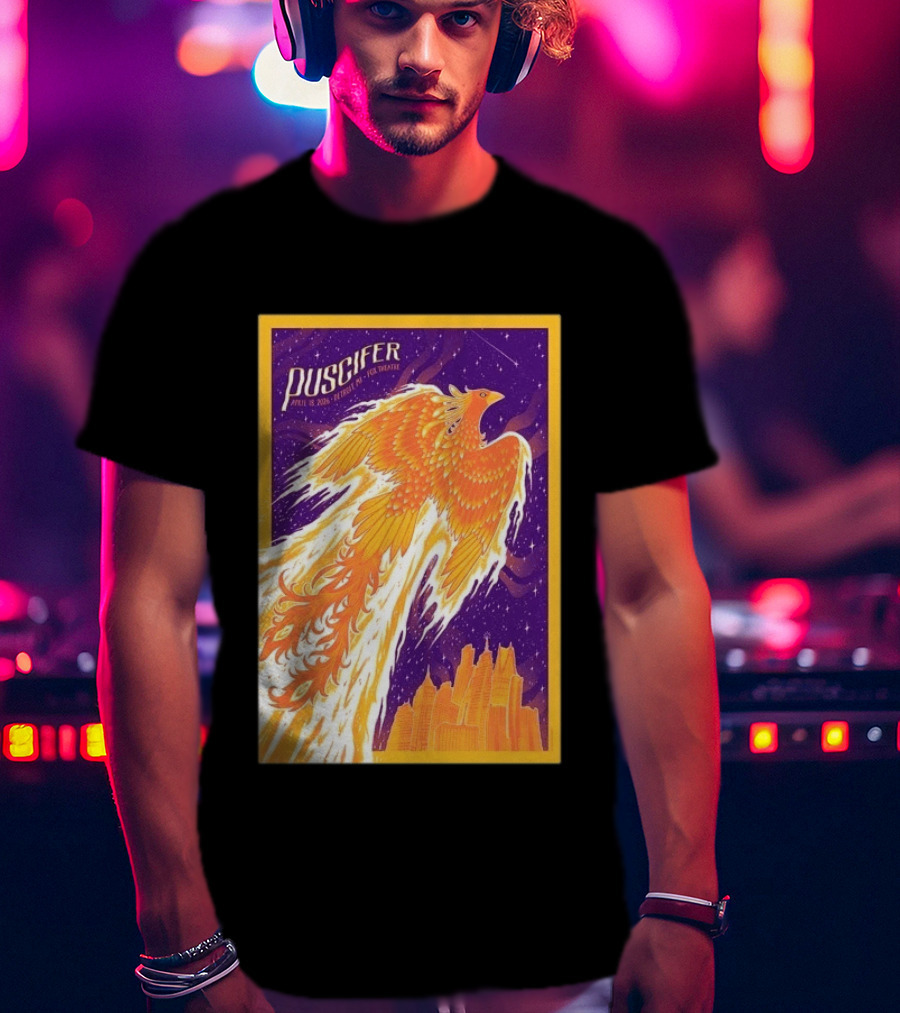 Puscifer Phoenix Rising Apr 18 2026 At Fox Theatre Detroit T-Shirt