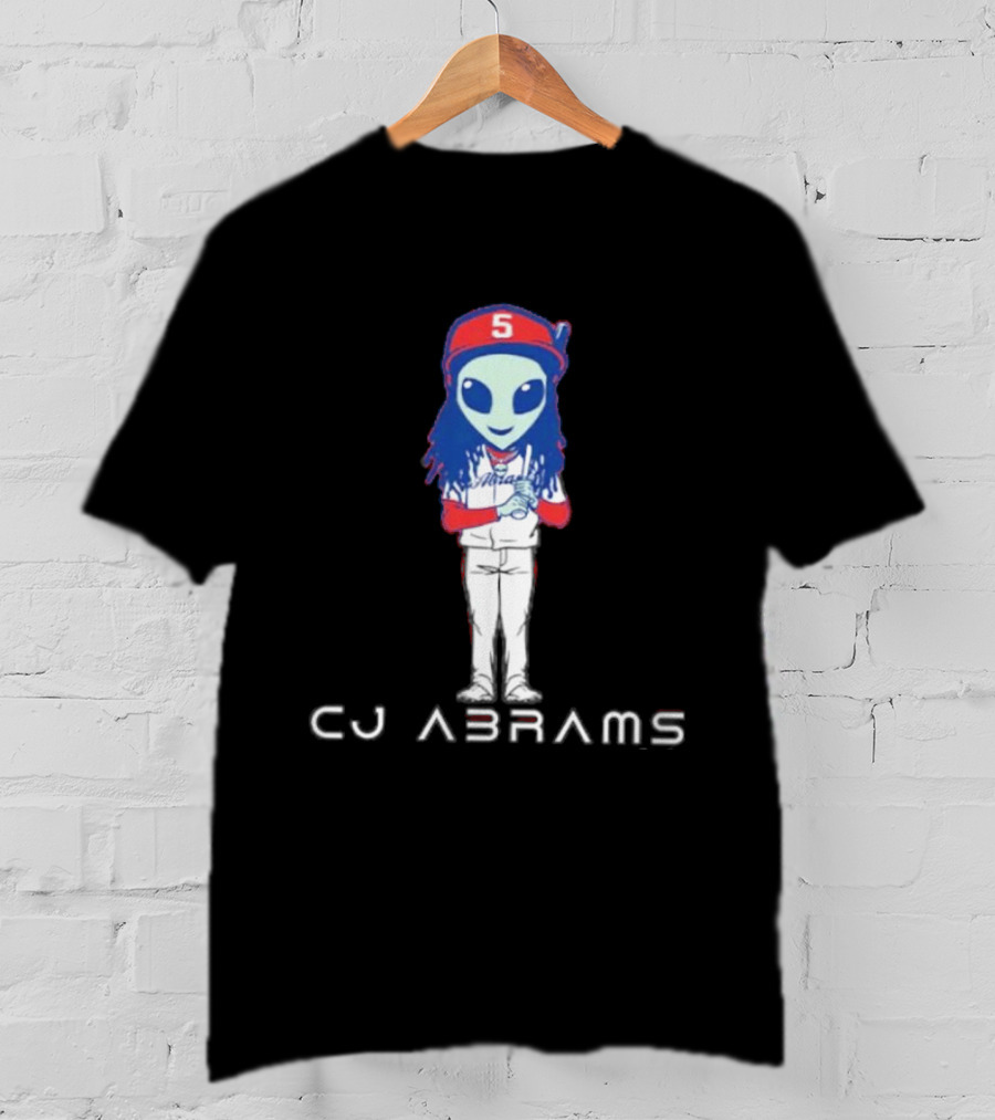 CJ Abrams Number 5 Washington Nationals MLB Alien T-Shirt