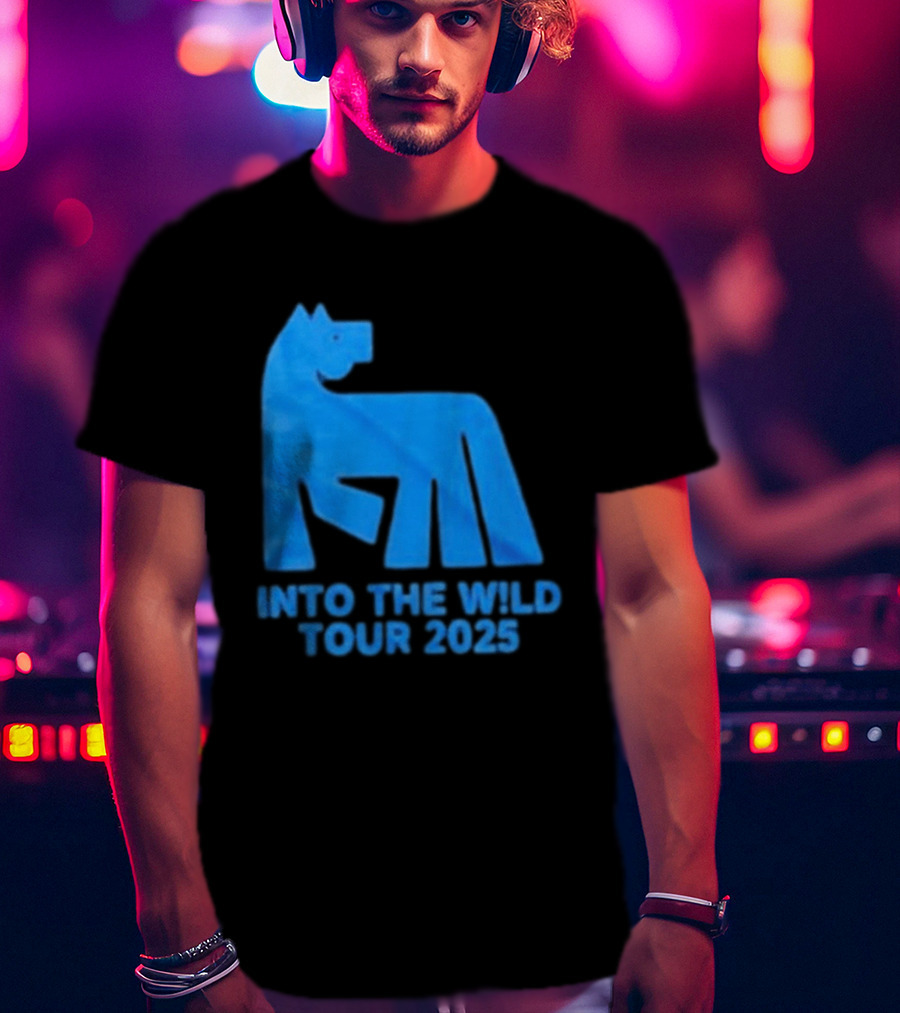 Russ Into The Wild Tour 2025 Blue Bear T-Shirt