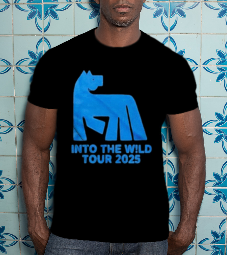 Russ Into The Wild Tour 2025 Blue Bear T-Shirt