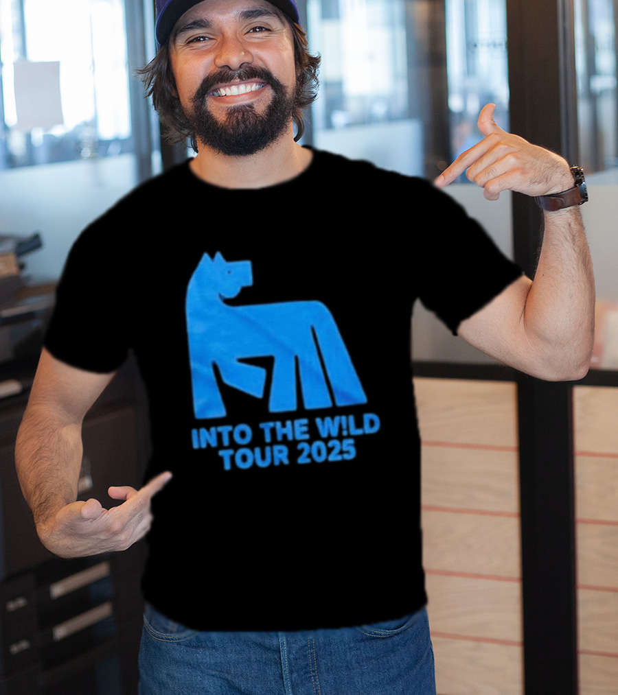 Russ Into The Wild Tour 2025 Blue Bear T-Shirt