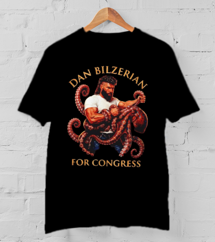 Dan Bilzerian For Congress Octopus Publicity Campaign T-Shirt