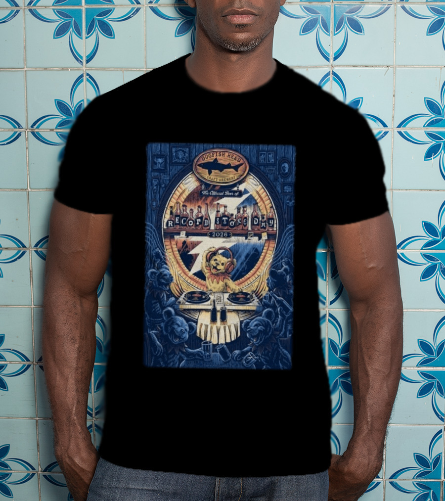 Dogfish Head Craft Brewery Grateful Dead Record Store Day 2026 T-Shirt