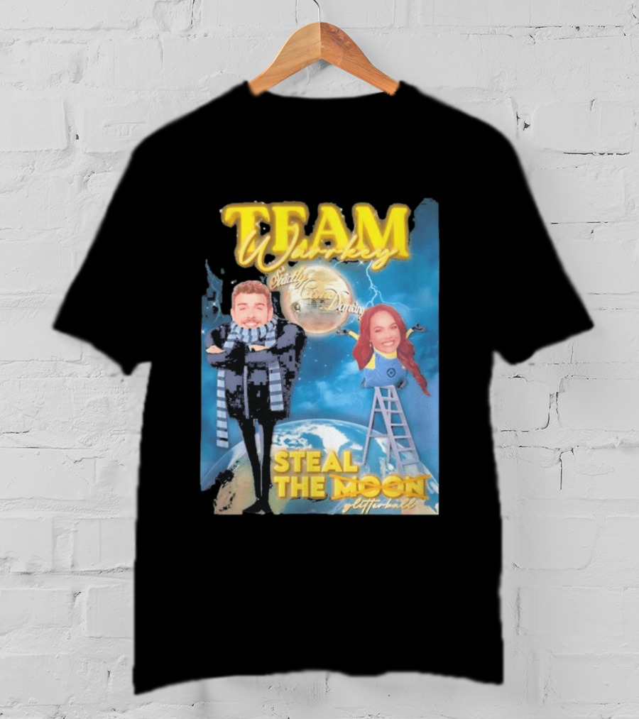 Team Warrkey Strictly Steal The Moon Dancing Planet Earth T-Shirt