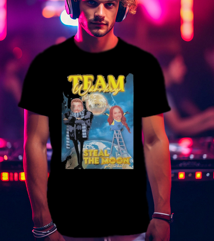Team Warrkey Strictly Steal The Moon Dancing Planet Earth T-Shirt