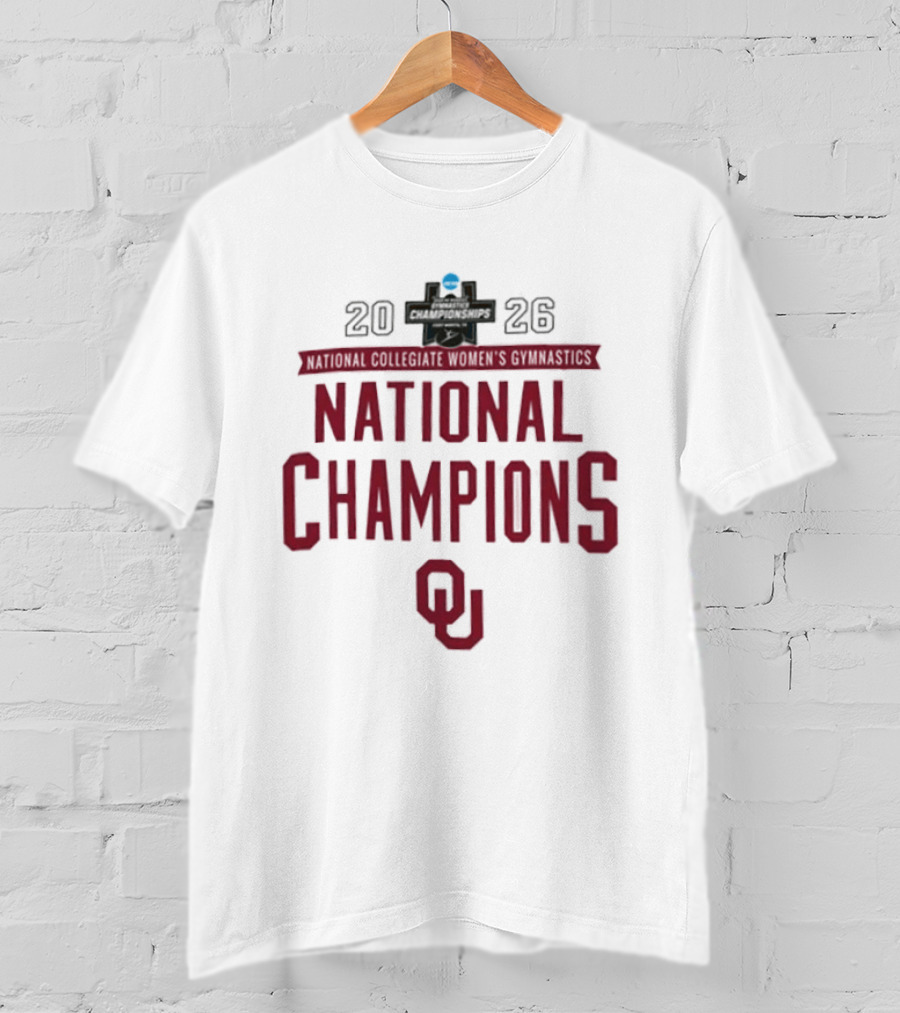 Oklahoma Sooners Gymnastics National Champions 2026 T-Shirt