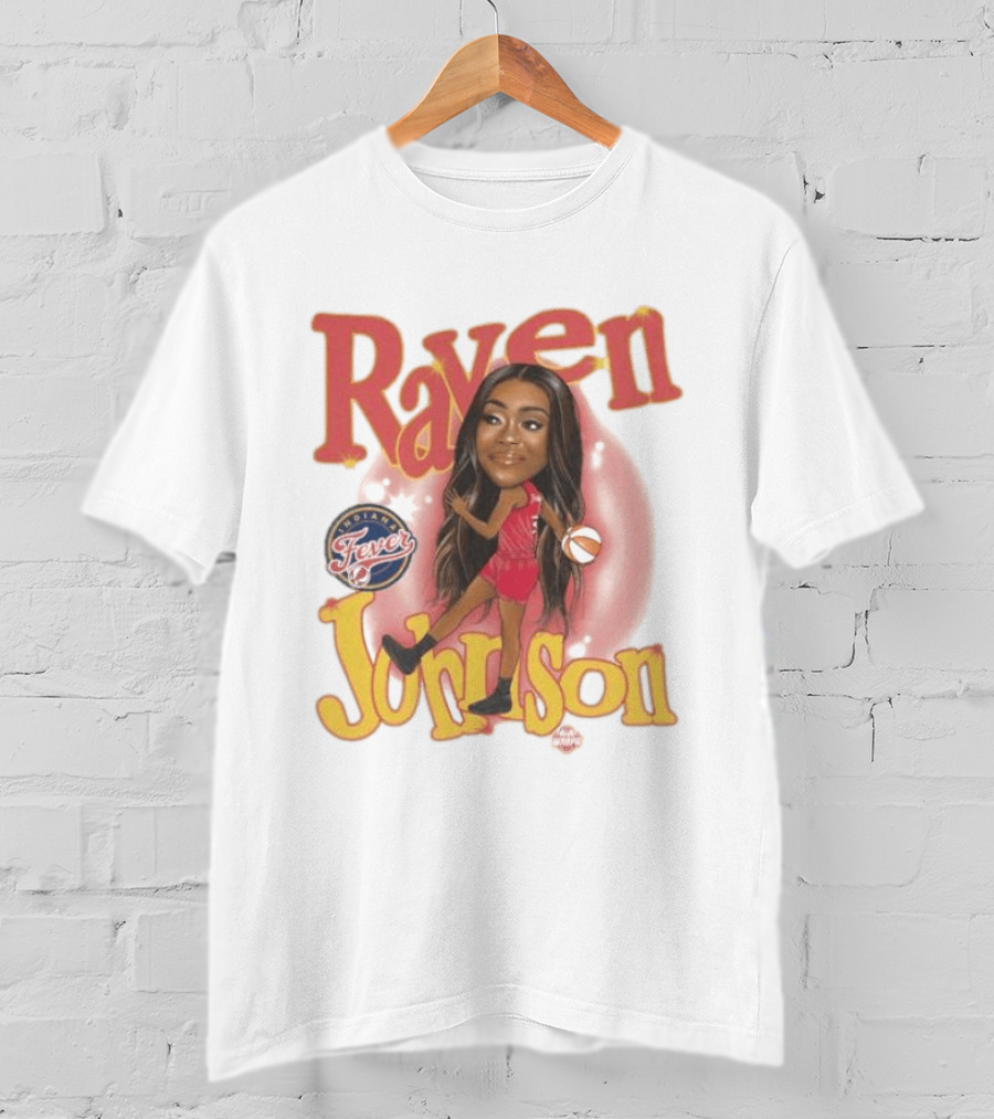 Raven Johnson Indiana Fever WNBA Basketball T-Shirt