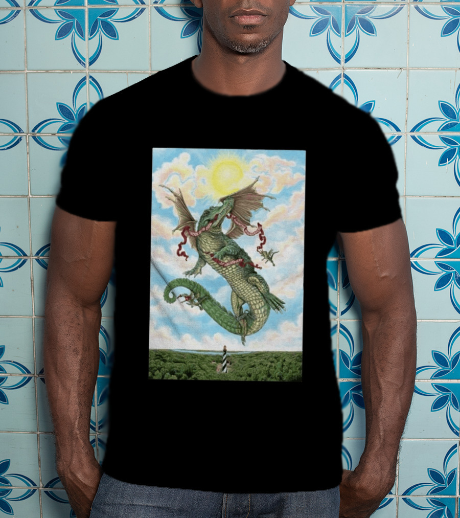 Goose St. Augustine Amphitheatre Concert April 18 19 2026 Flying Dragon And Lighthouse T-Shirt